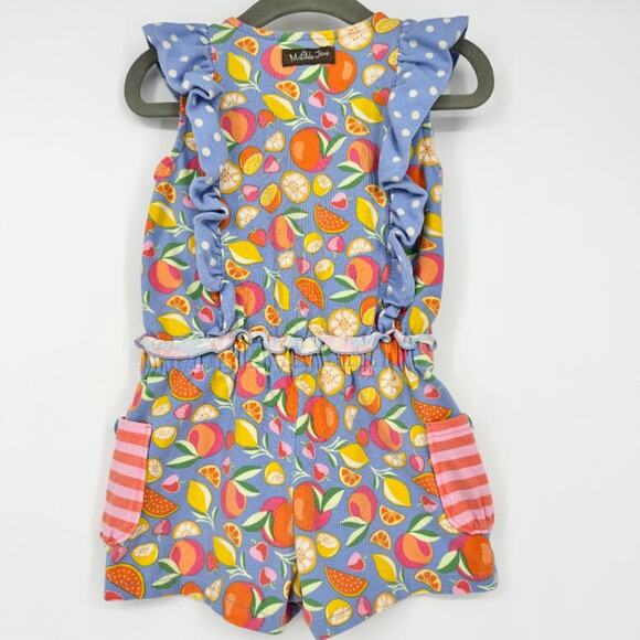 Matilda Jane Girl's Tutti Fruity Fruits Romper Size 2 - Picture 8 of 8